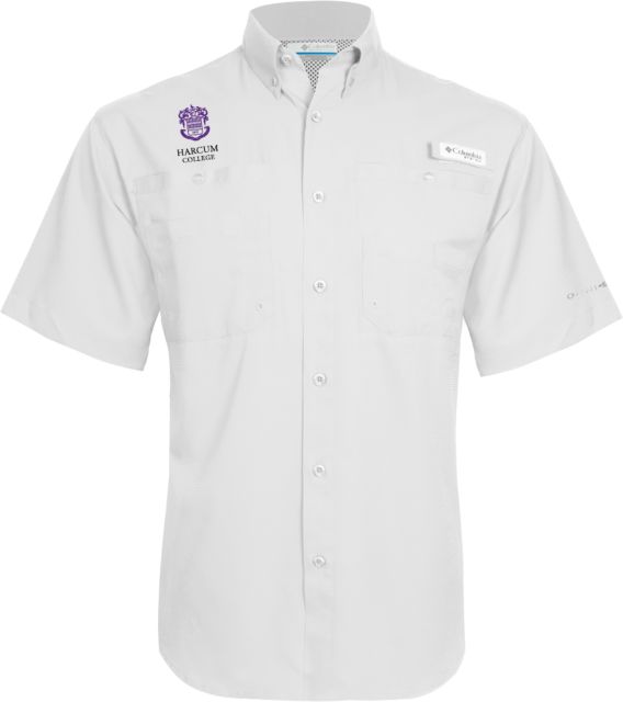 Harcum Columbia Tamiami Performance Short Sleeve Shirt Primary Mark - ONLINE ONLY