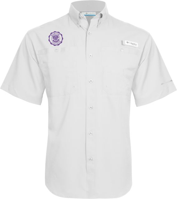 Harcum Columbia Tamiami Performance Short Sleeve Shirt College Seal - ONLINE ONLY