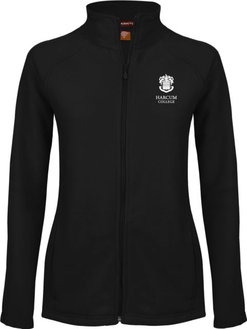 Harcum Womens Fleece Full Zip Jacket Primary Mark - ONLINE ONLY