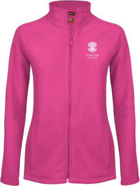 Harcum Womens Fleece Full Zip Jacket Primary Mark - ONLINE ONLY