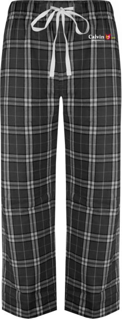 Calvin Univ Flannel Pajama Pant University Logo 1876 Horizontal - ONLINE ONLY