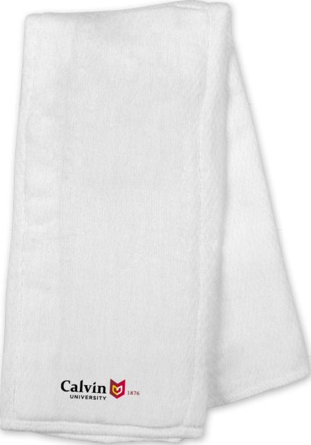 Calvin Univ Baby Burp Cloth University Logo 1876 Horizontal - ONLINE ONLY
