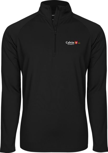 Calvin Univ Sport Tek Sport Wick Stretch 1/2 Zip Pullover University Logo 1876 Horizontal - ONLINE ONLY