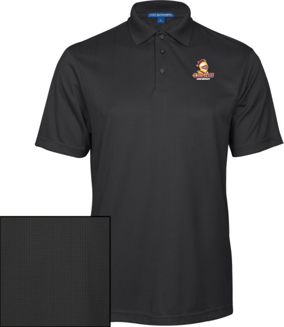 Calvin Univ Performance Fine Jacquard Polo Knights with University - ONLINE ONLY