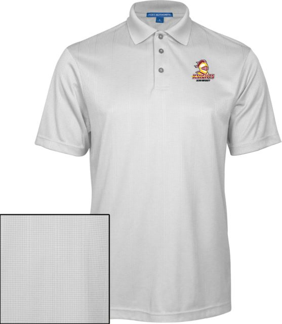 Calvin Univ Performance Fine Jacquard Polo Knights with University - ONLINE ONLY