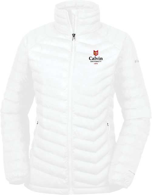 Calvin Univ Columbia Powder Lite Ladies Jacket University Logo 1876 Vertical - ONLINE ONLY
