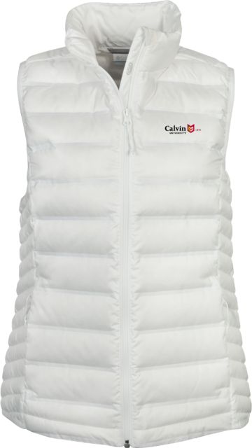 Calvin Univ Columbia Lake 22 Ladies Vest University Logo 1876 Horizontal - ONLINE ONLY