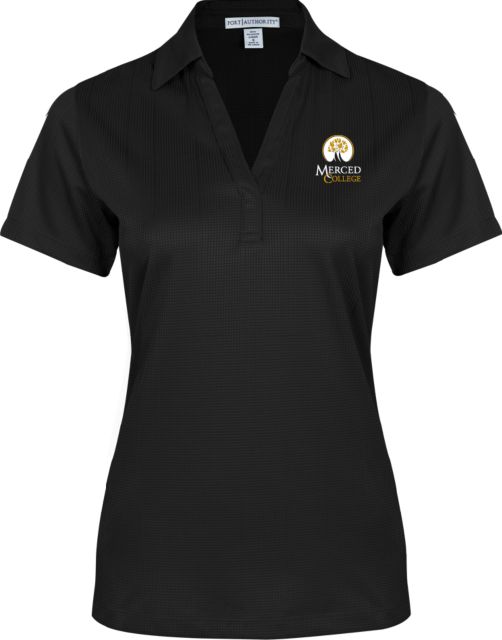Merced College Ladies Performance Fine Jacquard Polo Primary Logo Embroidery - ONLINE ONLY