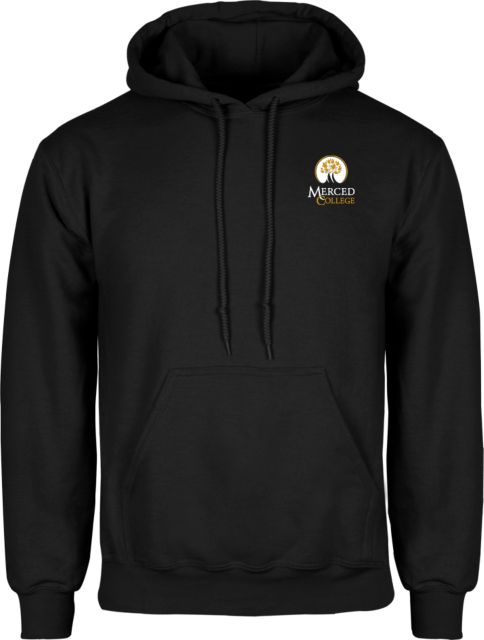 Merced College Fleece Hoodie Primary Logo Embroidery - ONLINE ONLY