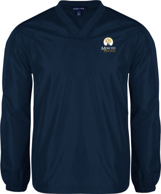 Merced College V Neck Raglan Windshirt Primary Logo Embroidery - ONLINE ONLY
