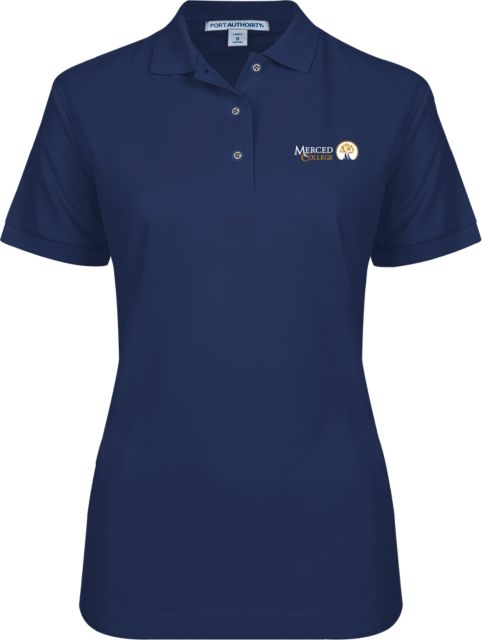 Merced College Ladies Easycare Pique Polo Secondary Logo Embroidery - ONLINE ONLY
