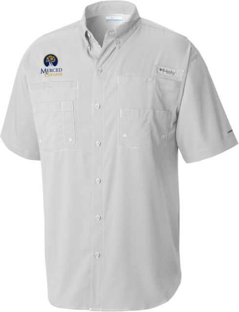 Merced College Columbia Tamiami Performance Short Sleeve Shirt Primary Logo Embroidery - ONLINE ONLY
