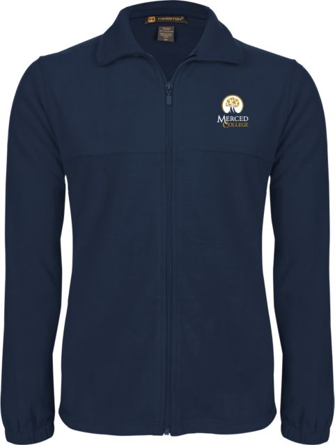 Merced College Fleece Full Zip Jacket Primary Logo Embroidery - ONLINE ONLY