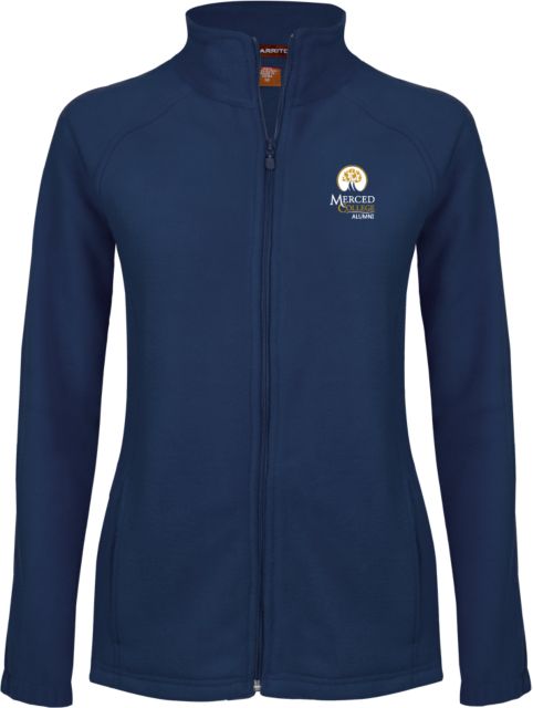 Merced College Ladies Fleece Full Zip Jacket Alumni Embroidery - ONLINE ONLY