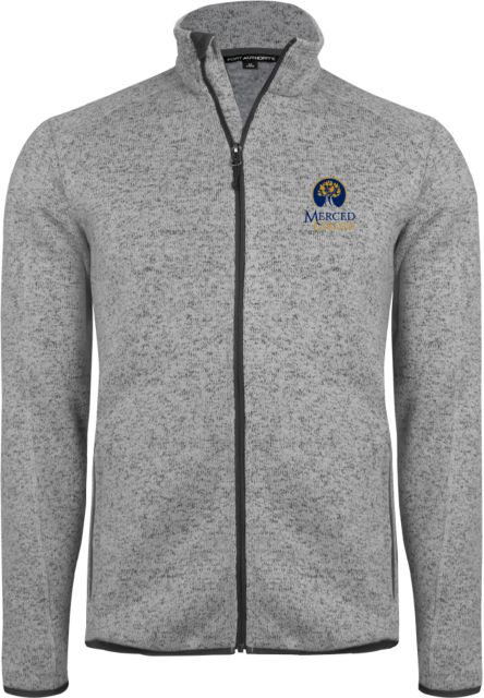 Merced College Heather Fleece Jacket Primary Logo Embroidery - ONLINE ONLY