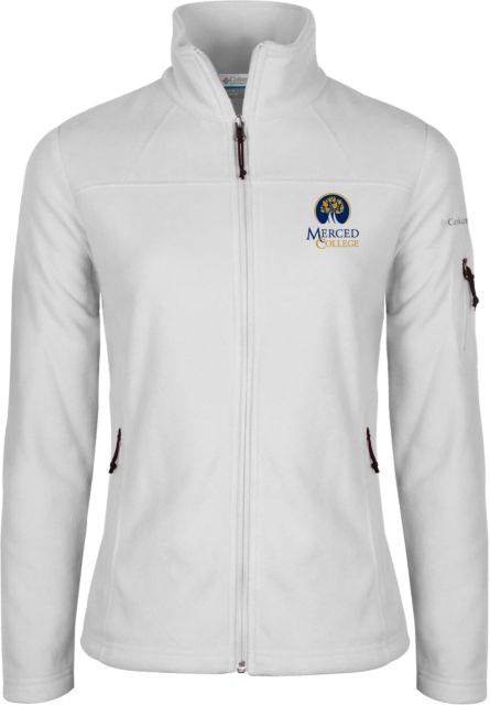Merced College Columbia Ladies Full Zip Fleece Jacket Primary Logo Embroidery - ONLINE ONLY