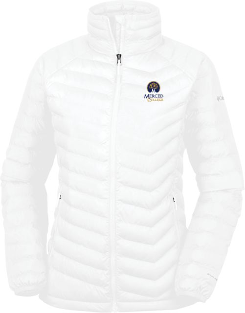 Merced College Columbia Powder Lite Ladies Jacket Primary Logo Embroidery - ONLINE ONLY