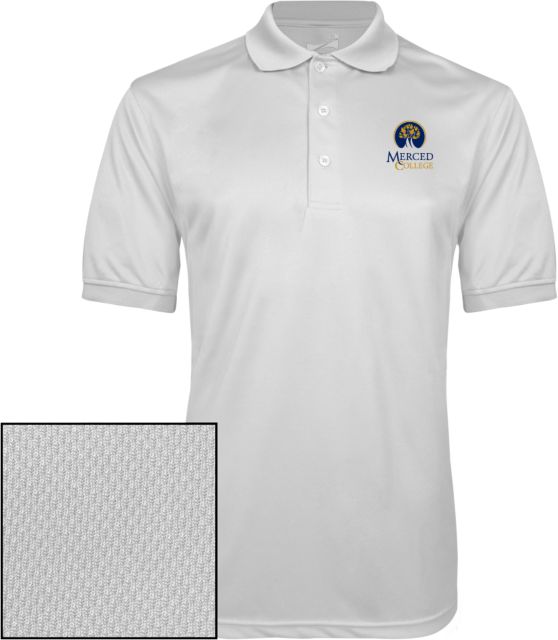 Merced College Dry Mesh Polo Primary Logo Embroidery - ONLINE ONLY