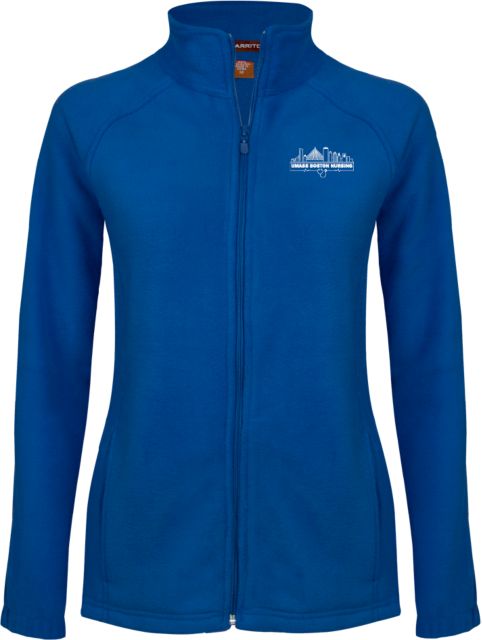 UMass Boston Ladies Fleece Full Zip Jacket UMB Nursing Embroidery - ONLINE ONLY