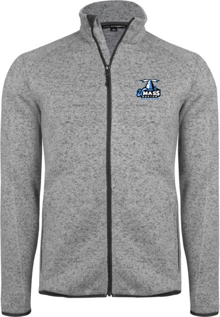 UMass Boston Fleece Jacket Primary Logo - ONLINE ONLY