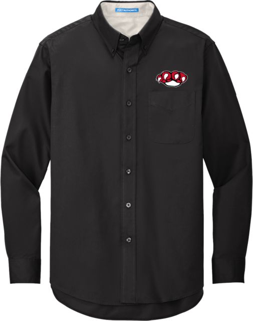Erie CC Twill Button Down Long Sleeve SUNY Erie Mascot Paw - ONLINE ONLY