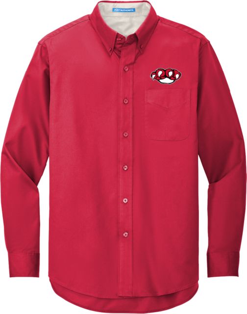 Erie CC Twill Button Down Long Sleeve SUNY Erie Mascot Paw - ONLINE ONLY