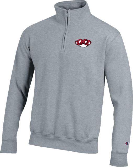 Erie CC Champion Fleece 1/4 Zip SUNY Erie Mascot Paw - ONLINE ONLY