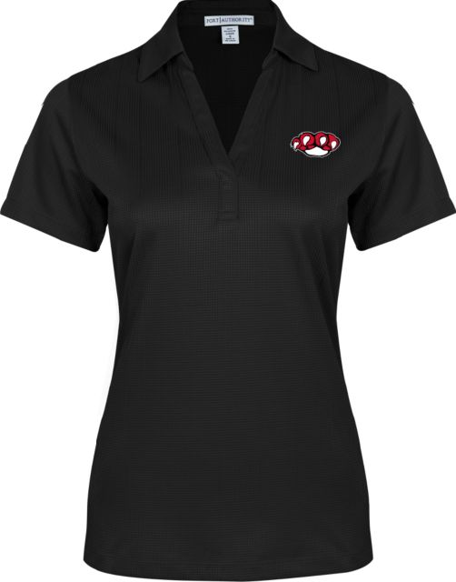 Erie CC Womens Performance Fine Jacquard Polo SUNY Erie Mascot Paw - ONLINE ONLY