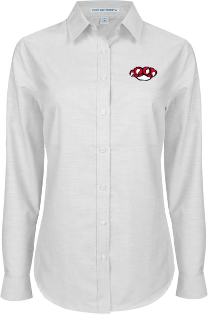 Erie CC Womens Oxford Shirt SUNY Erie Mascot Paw - ONLINE ONLY