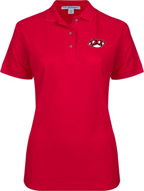 Erie CC Womens Silk Touch Pique Polo SUNY Erie Mascot Paw - ONLINE ONLY