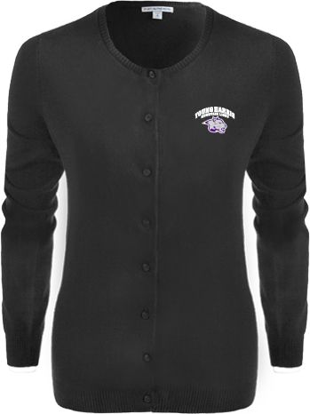Young Harris Ladies Cardigan Official Logo - ONLINE ONLY