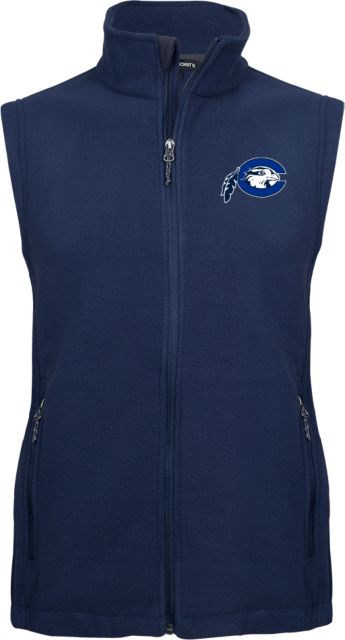 Chowan Fleece Full Zip Vest Mascot Logo - ONLINE ONLY