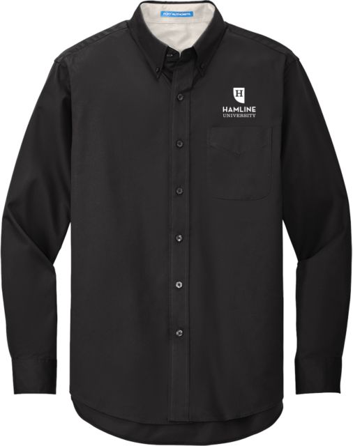 Hamline Univ Twill Button Down Long Sleeve Primary - ONLINE ONLY