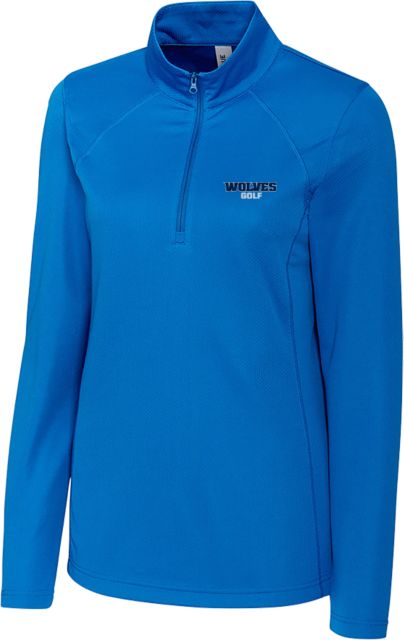 Metropolitan Longview C&B Womens Clique Ice Pique Half Zip Golf - MCC Wolves - ONLINE ONLY