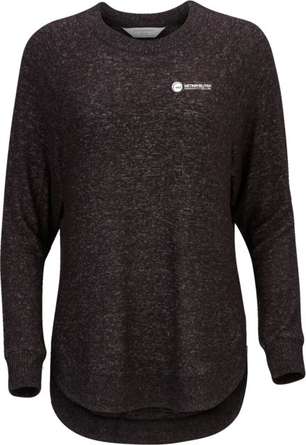 Metropolitan Longview Boxercraft Womens Heather Cuddle Oversized Crew Metropolitan Community College - ONLINE ONLY
