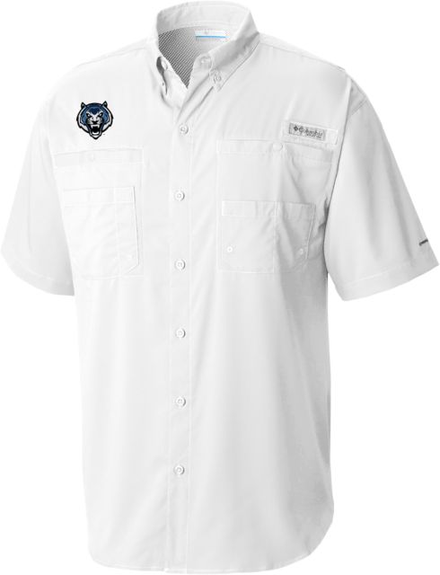 Lincoln  Columbia Tamiami Performance Short Sleeve Shirt Tiger Head - ONLINE ONLY