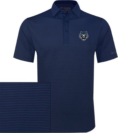 Lincoln  Columbia Omni Wick Sunday Golf Polo Tiger Head - ONLINE ONLY