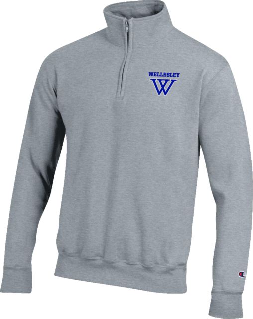 Wellesley Champion Fleece 1/4 Zip Wellesley Primary Athletic Mark - ONLINE ONLY