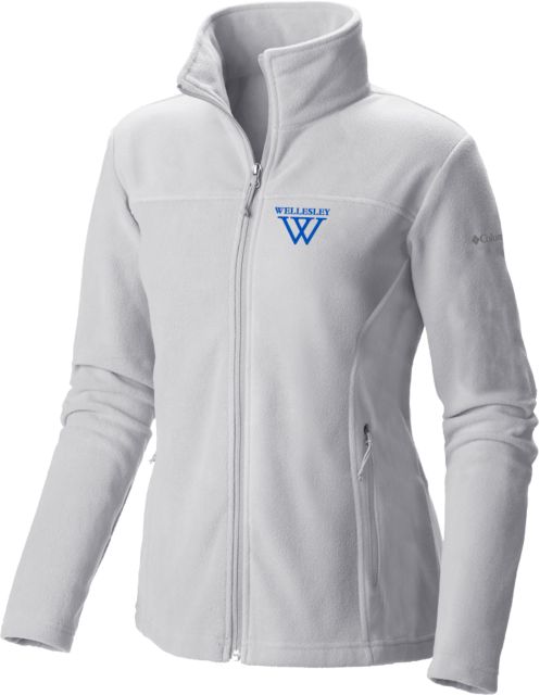 Wellesley Columbia Womens Full Zip Fleece Jacket Wellesley College Primary Mark - ONLINE ONLY