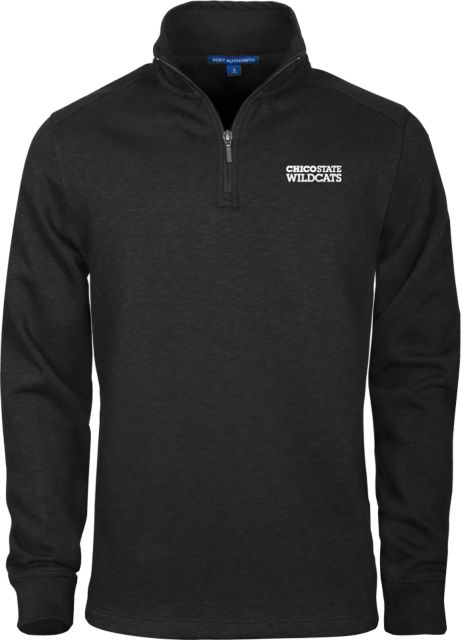 Chico State Slub Fleece 1/4 Zip Pullover Chico State Wordmark EMB - ONLINE ONLY