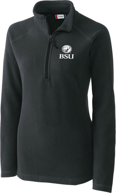 Bemidji State C&B Womens Clique Summit Performance Fleece Half Zip BSU Beaver - ONLINE ONLY