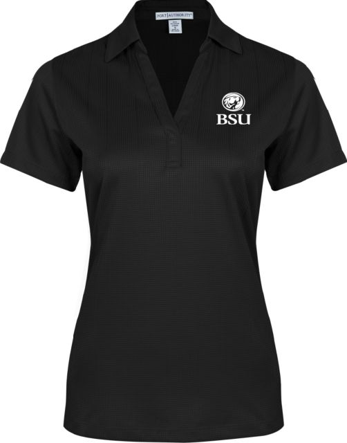 Bemidji State Womens Performance Fine Jacquard Polo BSU Beaver - ONLINE ONLY