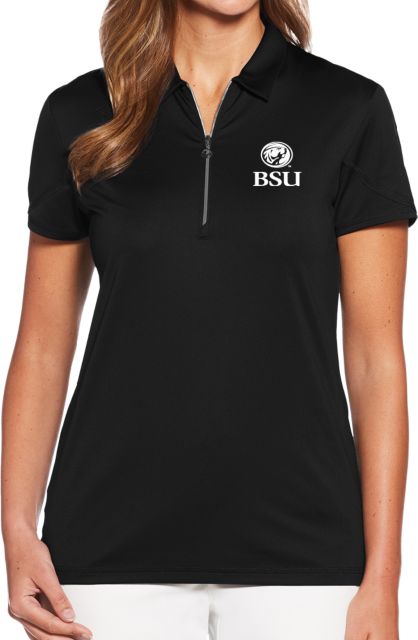 Bemidji State Callaway Womens Tulip Sleeve Zip Polo BSU Beaver - ONLINE ONLY