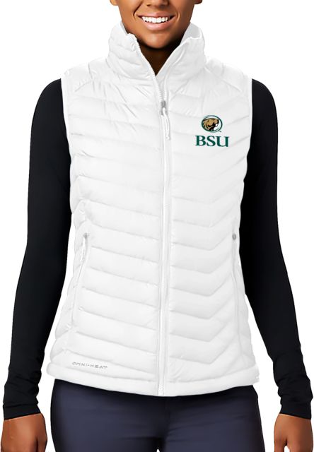 Bemidji State Columbia Womens Powder Lite Vest BSU Beaver - ONLINE ONLY