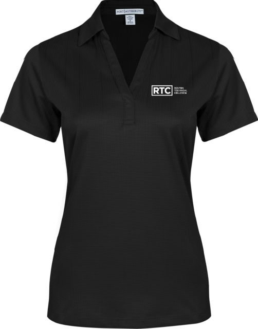 Renton Womens Performance Fine Jacquard Polo Renton Technical College - ONLINE ONLY