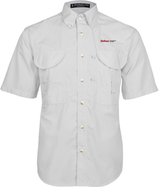 Holmes Fishing Shirt Performance Short Sleeve Homes Community College Flat - ONLINE ONLY