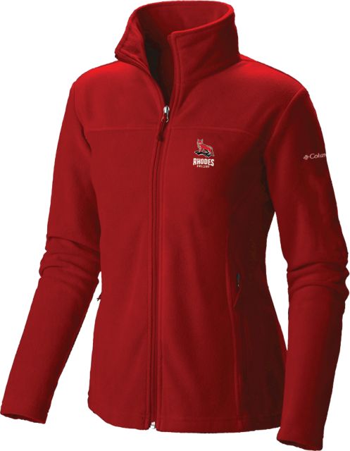 Rhodes Columbia Womens Red Full Zip Fleece Jacket Lynx and Bridge - ONLINE ONLY