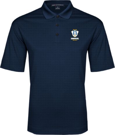 Emmanuel Performance Fine Jacquard Polo Primary Logo - ONLINE ONLY