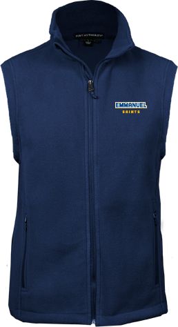 Emmanuel Fleece Full Zip Vest Secondary Mark - ONLINE ONLY