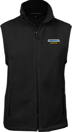 Emmanuel Fleece Full Zip Vest Secondary Mark - ONLINE ONLY